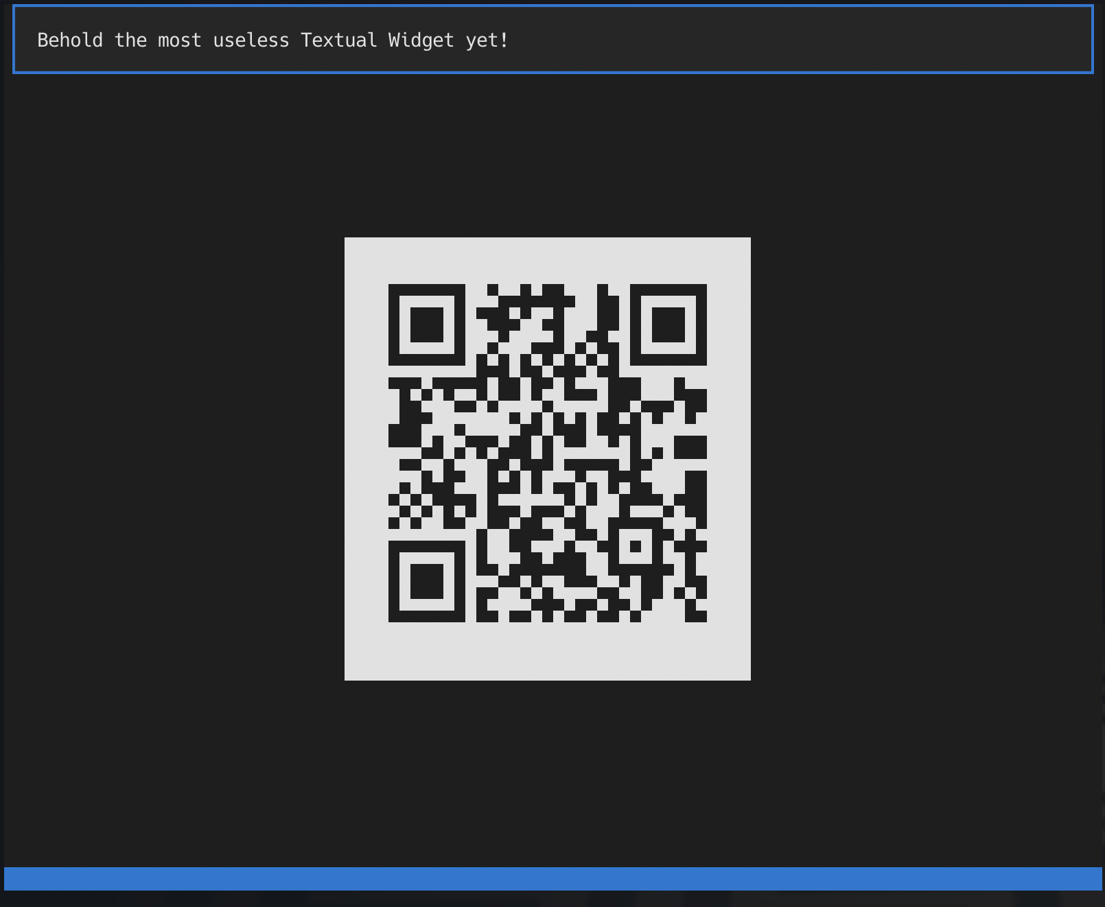 A Textual QR Code