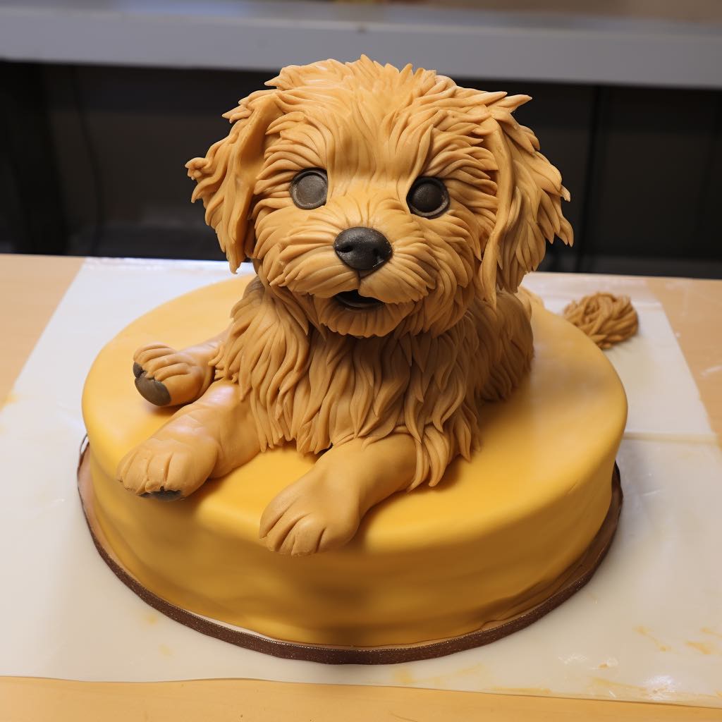 Puppy Cake Surprise - Flowers From The Heart